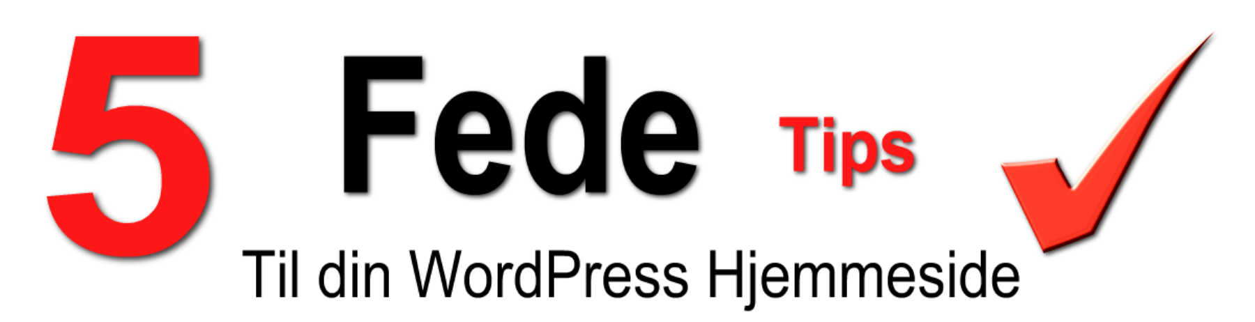 Fem Fede Tips Til Din Hjemmeside